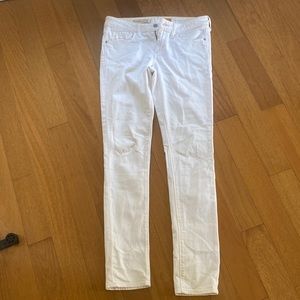 Pilcro and the letterpress white jeans, size 27